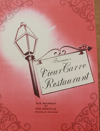 Brennan's Menu