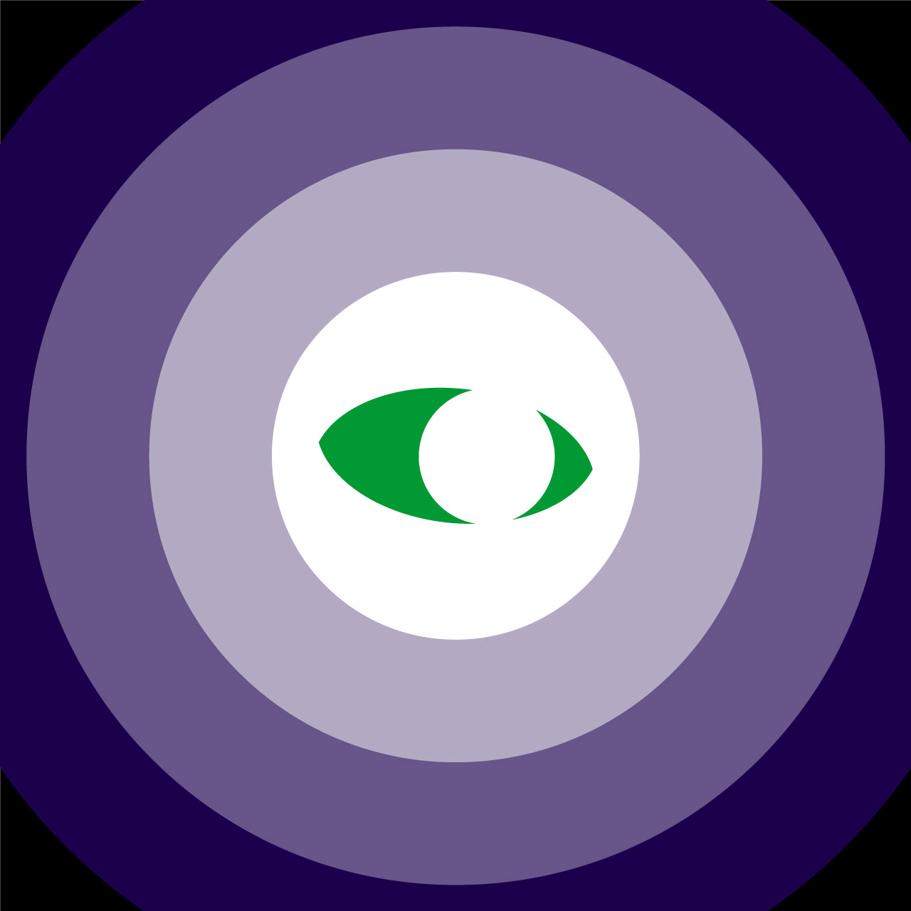 Eye icon in concentric circles