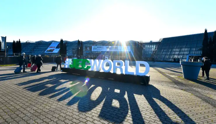 Photo of entrance to JEC World Trade Show 2025