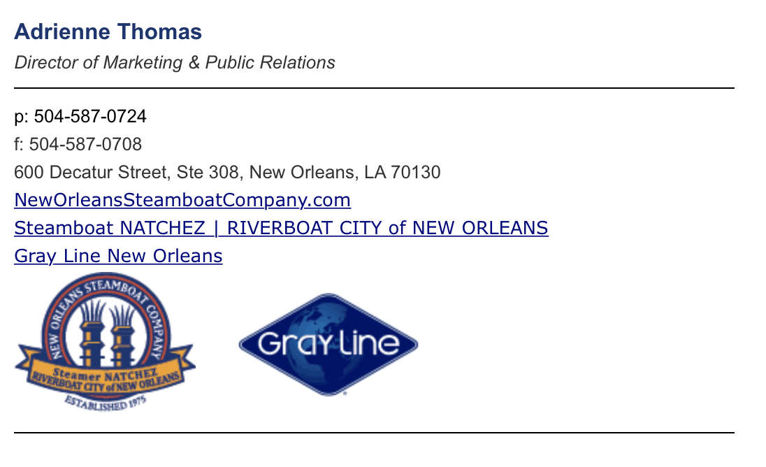 NOSC email signature