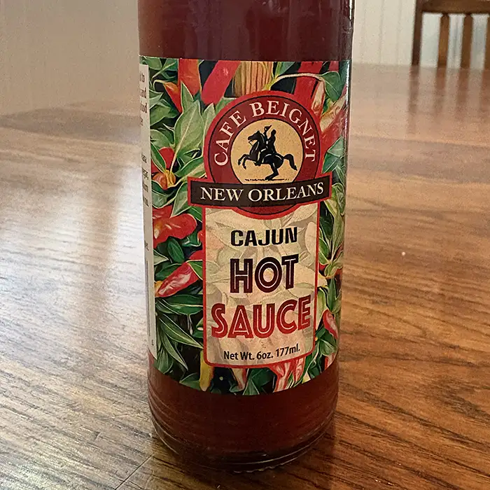 Cafe Beignet Cajun hot sauce