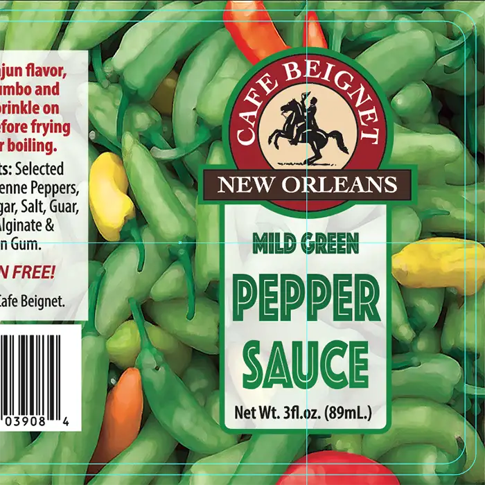 Cafe Beignet green pepper sauce
