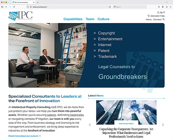 IPC website screenshot