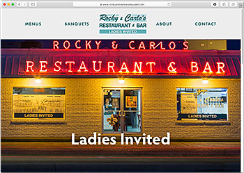 Rocky & Carlo's Restaurant & Bar website
