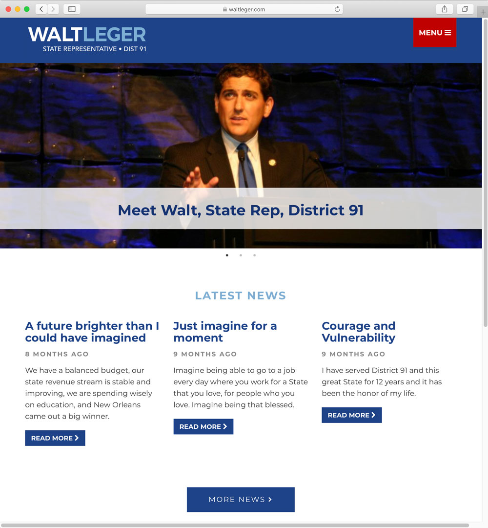 Walt Leger website